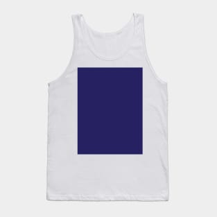 Pretty Simple Solid Dark Blue Tank Top